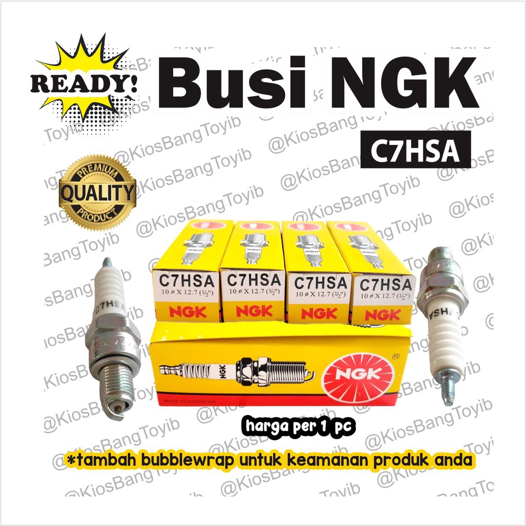 Busi Motor NGK C7 C7HSA Grand Supra X Mio Jupiter Vega FiZR