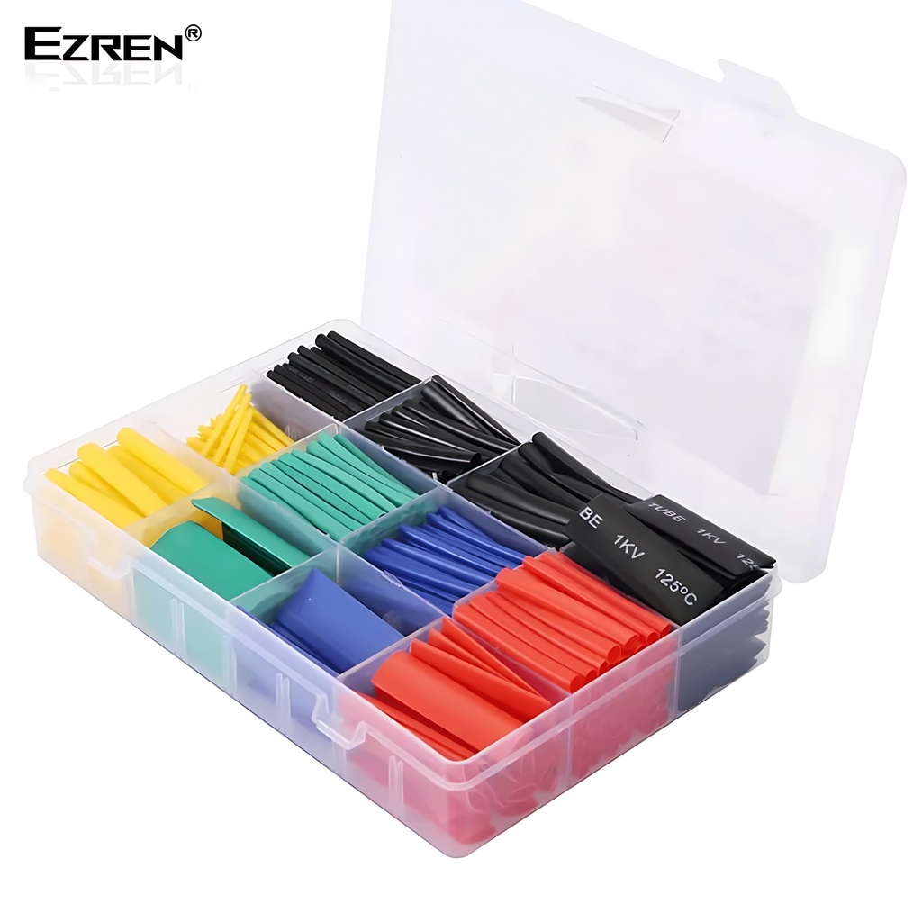 Ezren EZ-0355 530pcs Heat Shrink Tube Selongsong Bakar Isolasi Kabel Rp31.000