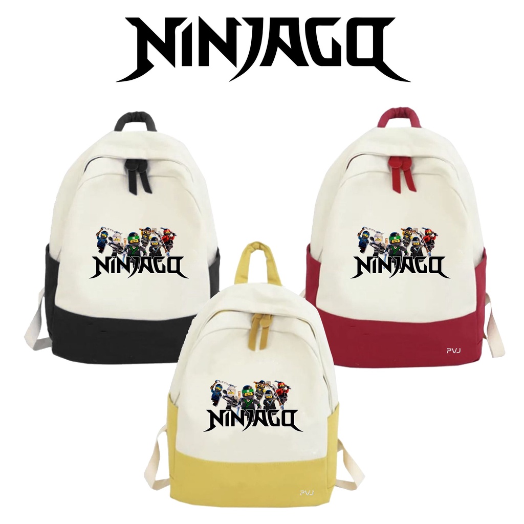 PVJ - TAS Anak Sekolah Ransel Motif Lego Ninjago Laki-laki dan Perempuan