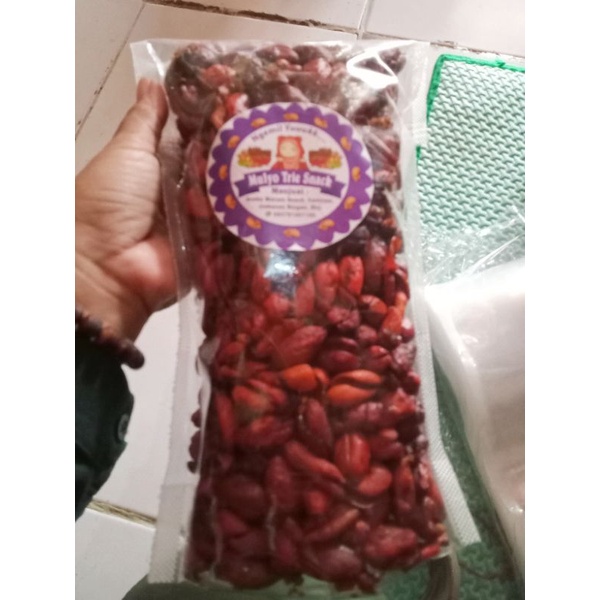 

keripik kulit mlinjo pedas manis gurih 350gran