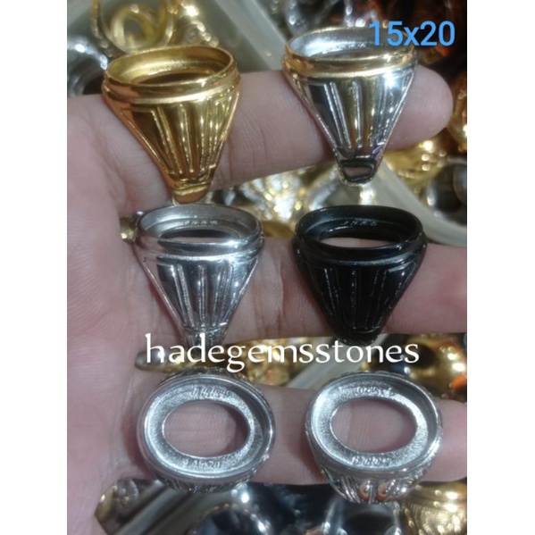 ring emban titanium super kualitas dim 15x20
