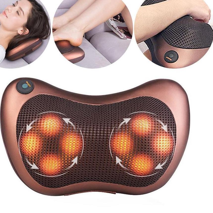 Flash Sale Bantal Pijat Elektrik Portable bantal pijat 8 bola  bantal elektrik dirumah dan mobil Ban