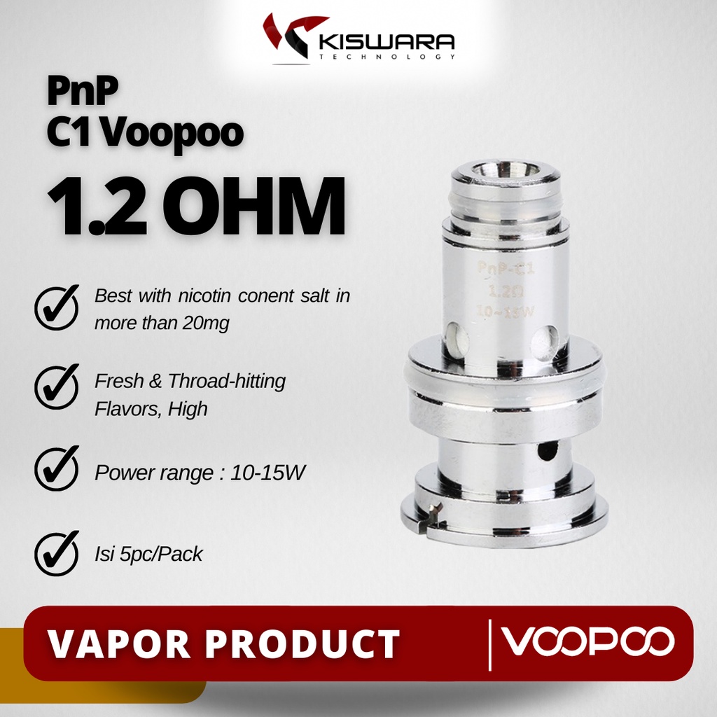 Voopoo PnP-C1 1.2 Ohm Coil Head PACK 5 PCS