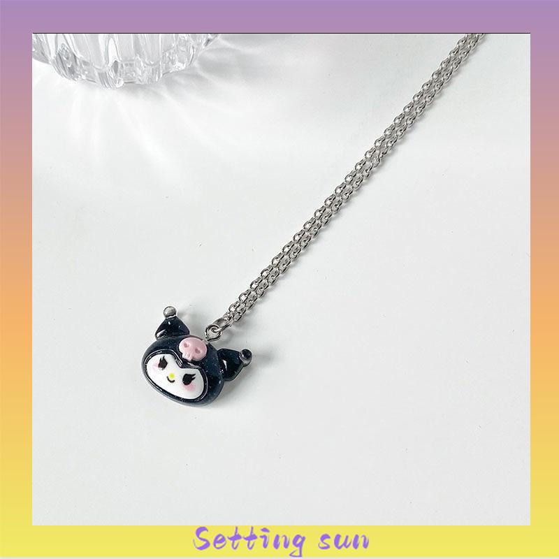 Sanrio kartun kalung lucu aksesoris fashion Korea untuk pria dan wanita TN