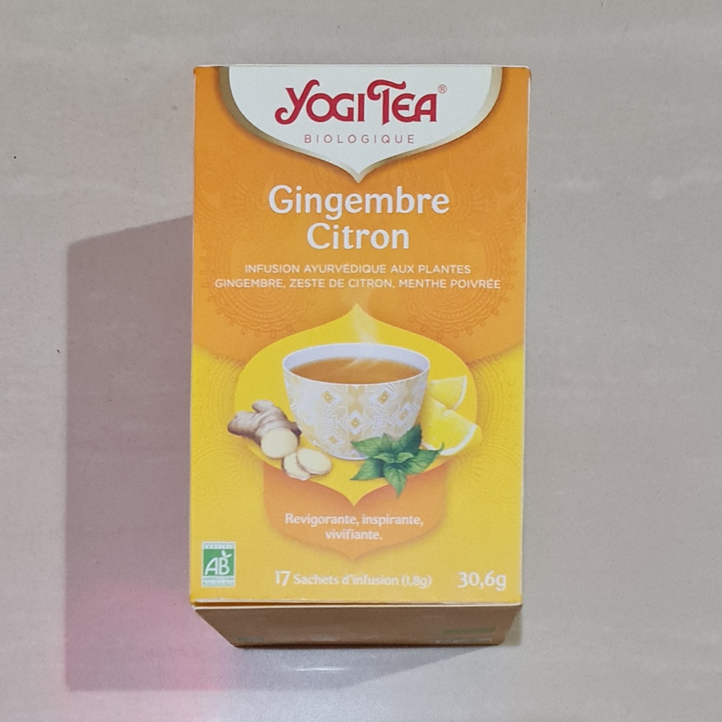 Yogi Tea Biologique Gimgerbre Citron / Ginger Lemon 17 x 1.8 Gram