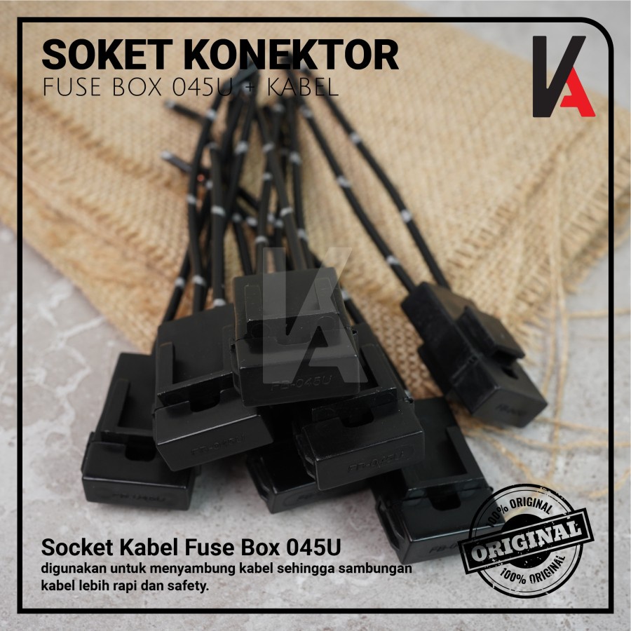 Soket Sikring 045U / Rumah Sikring / Socket Sekring Fuse Box Hitam