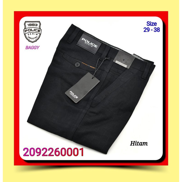 Celana Officer Pria Police Denim Industry Campur Model