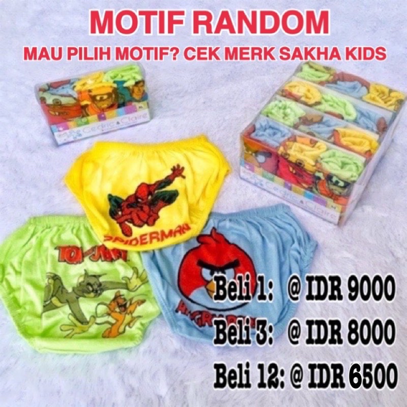 CD SEMPAK ANAK C&amp;C 100%ORI CEDRIC CLAIRE CELANA DALAM UNDERWEAR CELDAM COWOK LAKI HALUS GROSIR MURAH