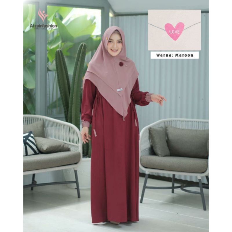 ZANIA SYARI - Baju Gamis Busui Dress Wanita Fashion Muslim Ukuran S M L XL XXL 3XL 4XL Jumbo Untuk A