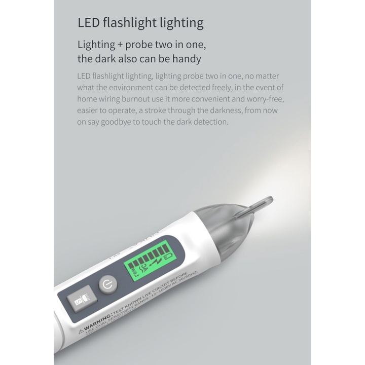 AKN88 - ATUMAN DUKA EP-1 - Non-Contact Test Pen with LED Flashlight