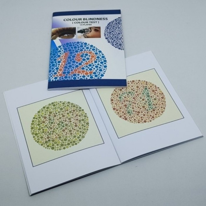Buku Buta Warna (Color Test) 14 Plates + Reading Chart