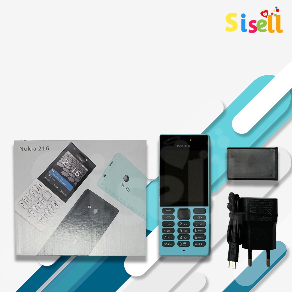 Sisell Nokia 216 Mobile Phone dual SIM HP murah jadul Garansi Toko