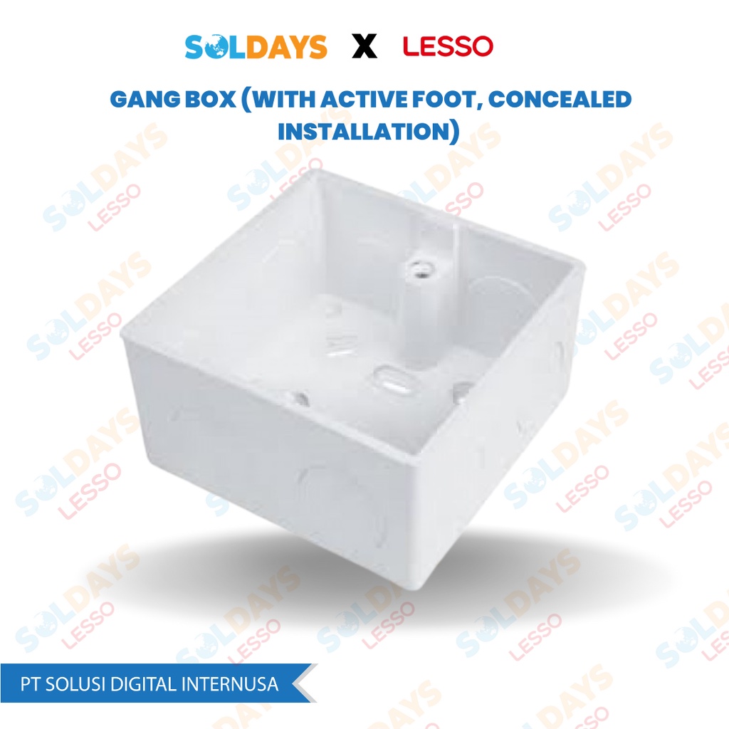 LESSO Gang Box (With Active Foot Concealed Installation) 86x86/20 25 - H 40