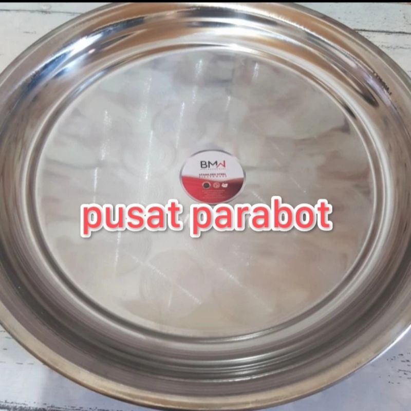 nampan bulat stainless 50cm