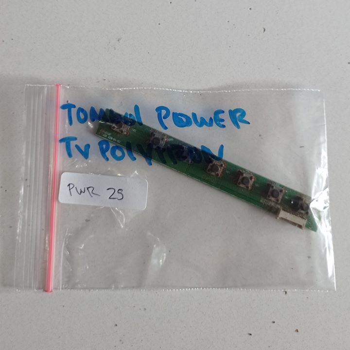 Tombol Power TV LED LCD POLYTRON PLD 22D851 Switch On Off Bekas 25