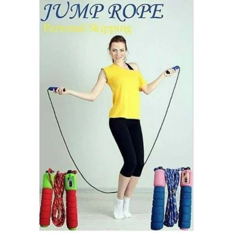 TALI LOMPAT  SKIPPING  JUM ROPE + COUNTER UNTUK OLAHRAGA