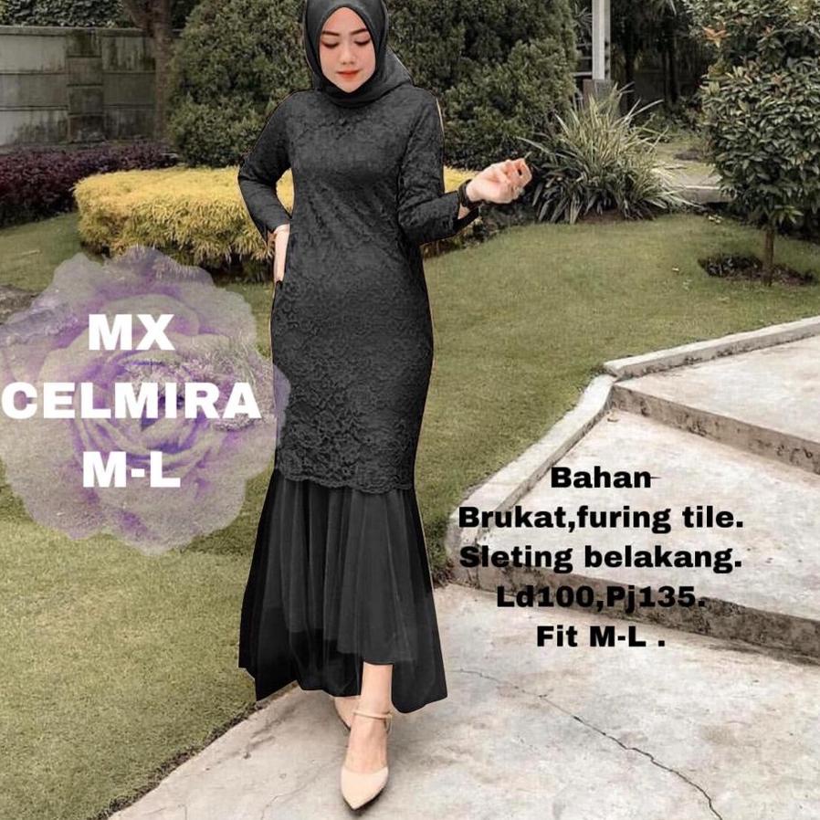 ➱➴≛❉ MX CELMIRA /MAXI DUYUNG BRUKAT/GAMIS DUYUNG/GAMIS BRUKAT/GAUN KONDANGAN / GAUN UNDANGAN Best Pr