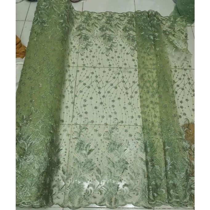 Jual Promo Kain Tile Akar Mutiara Bahan Kebaya Dan Brokat