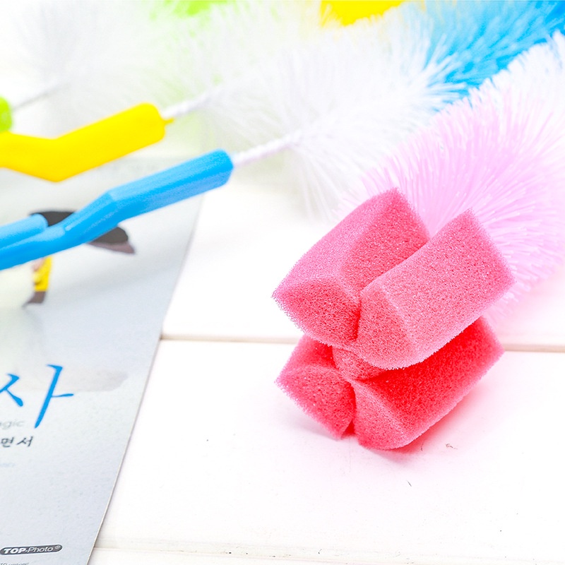 Alibaba1688 Sikat Botol Susu Bayi Pembersih Botol Susu 2 in 1