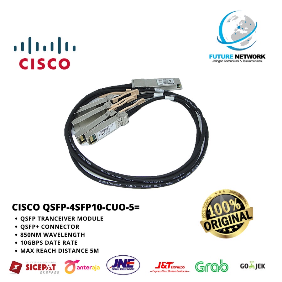 CISCO QSFP-4SFP10-CUO-5= TRANSCEIVER MODULE