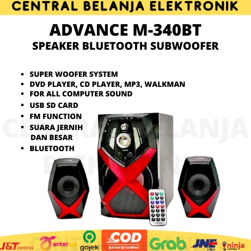 Speaker bluetooth subwoofer advance M340BT / advance m-340BT