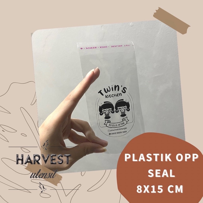 Jual Sablon Plastik Opp Lem X Cm Roti Sendok Garpu Makanan Jajanan Tebal Shopee Indonesia