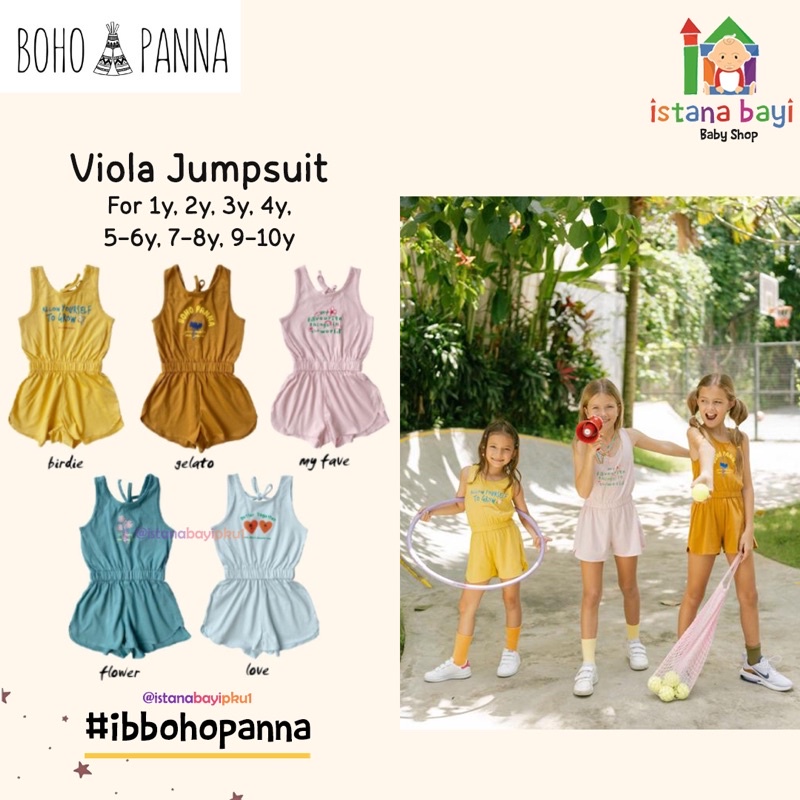 BOHOPANNA VIOLA JUMPSUIT - JUMPER ANAK 1-10 TAHUN