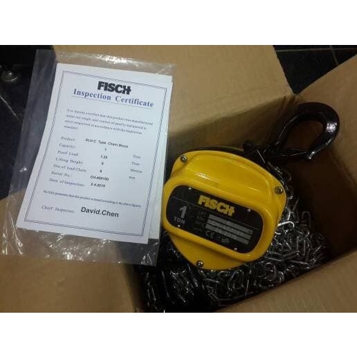 Chain Block Fisch Takel 1 Ton 5 Meter Taiwan