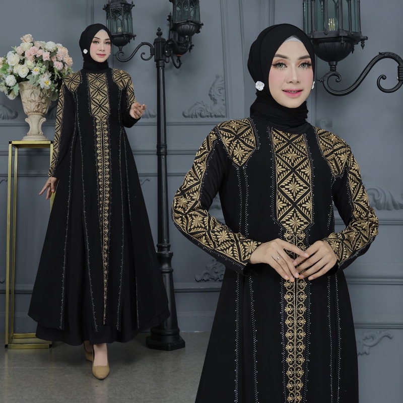 HOLICSUSAN / COD/ ABAYA TURKEY HANA MEWAH / GAMIS MEWAH ABAYA TURKEY / GAMIS MEWAH MOTE SWAROWSKY DAN BORDIRAN / BAHAN JERSEY MIX CERUTY / BY SHEREEN ABAYA DAN HOLICSUSAN