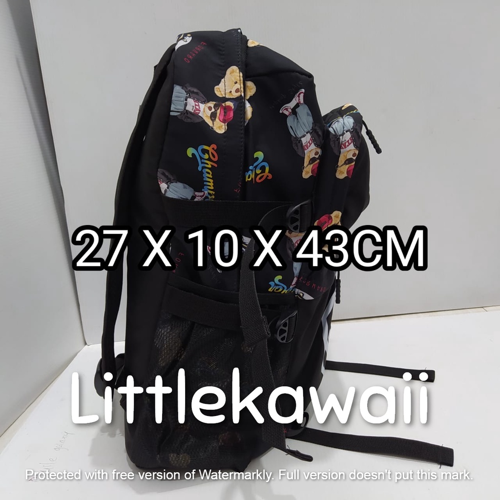 LK/Tas Ransel Laptop Backpack Parasut Sekolah Kuliah Fashion Sport Travelling Camping Casual Remaja Dewasa Cowok Cewek SY Gesper Mix Import