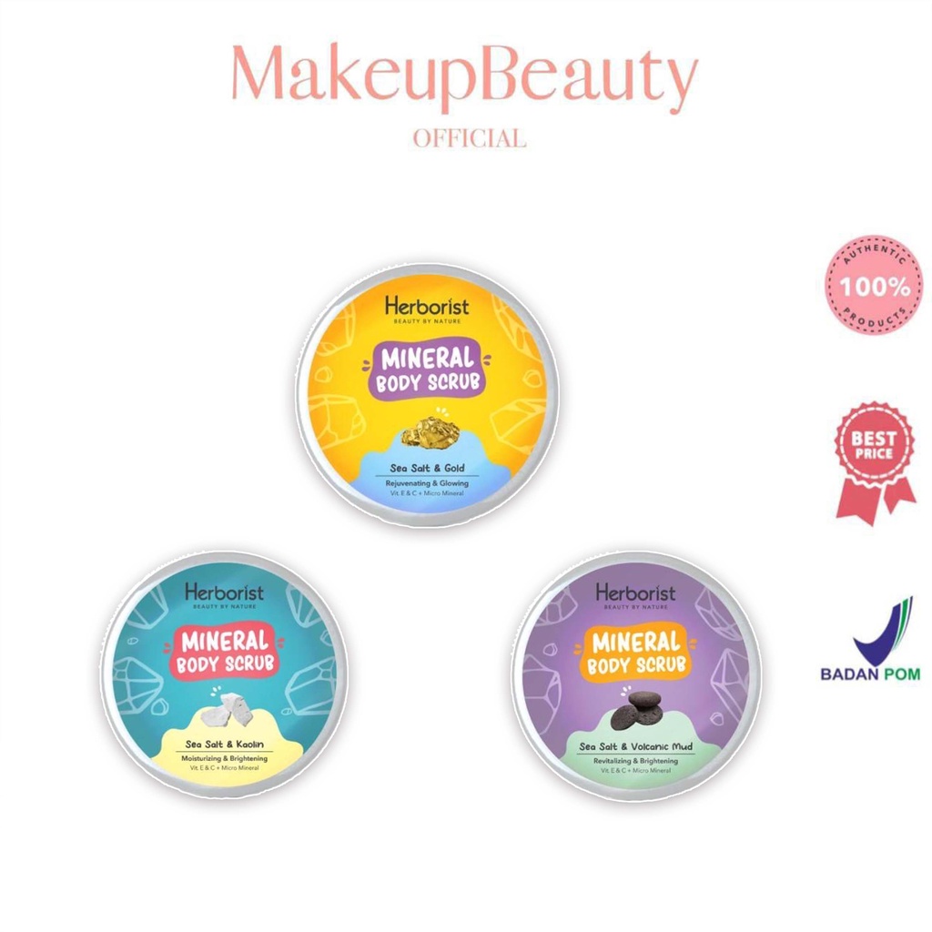 Jual HERBORIST Mineral Body Scrub 200gr Shopee Indonesia