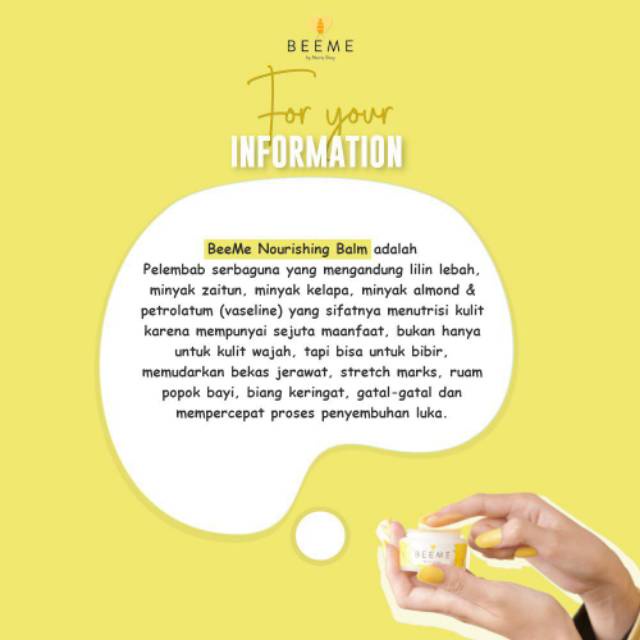 Pelembab BeeMe Nourishing Balm 15gr