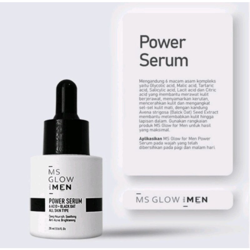 PAKET PEMUTIH WAJAH PRIA MS GLOW FOR MEN FACIALWASH+SERUM+BRIGHTCREAM