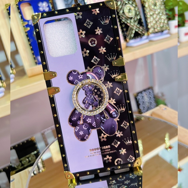 Case Oppo Reno 6 4G Reno 5 Reno 5F Reno 4 4G Reno 4F Softcase Bear Ring Diamond Trunk Fashion Case