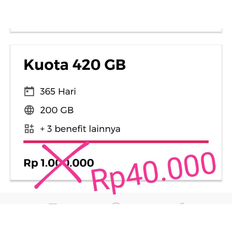 SMARTFREN unlimited nonstop FUP 420GB kartu voucher inject 420 GB (harus injek VPN HTTP INJECTOR HI 