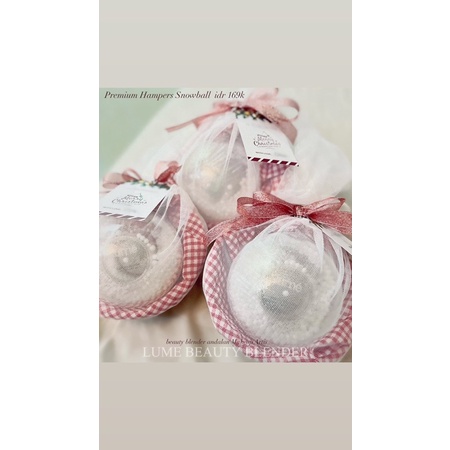 

Hampers Snowball Lume Beauty Blender Sponge Makeup for Imlek Chritsmas Natal New year