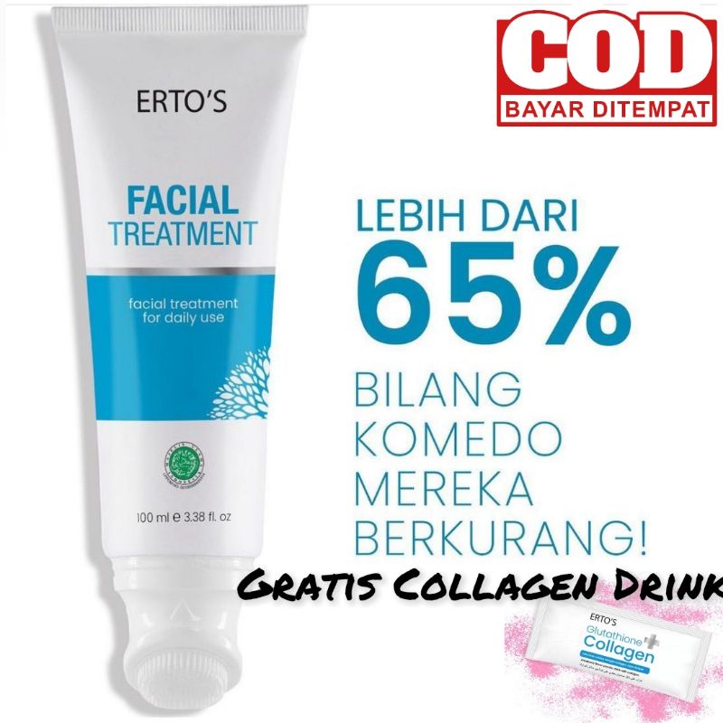 Ertos Facial Treatment Asli BPOM : Paket Skincare Original Untuk Flek, Jerawat dan kulit normal