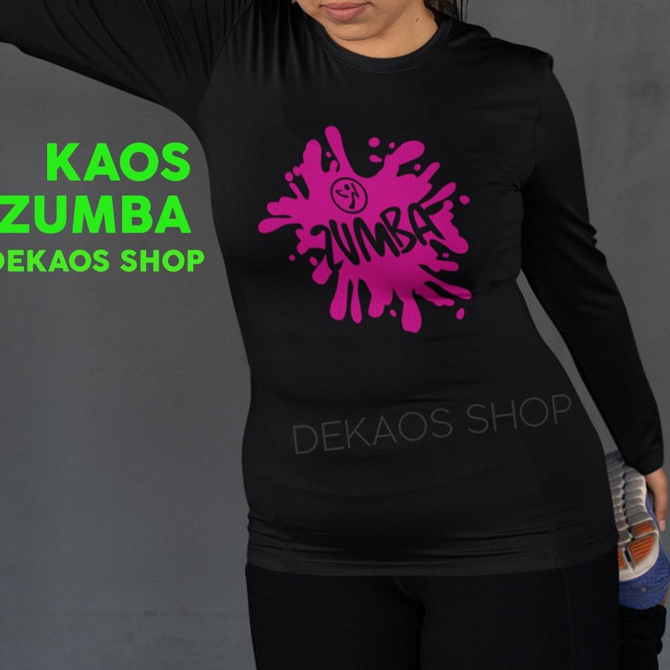 ✲Terkini➝ KAOS SENAM ZUMBA LENGAN PANJANG / SETELAN ZUMBA / ATASAN ZUMBA / BAJU SENAM WANITA / KAOS 
