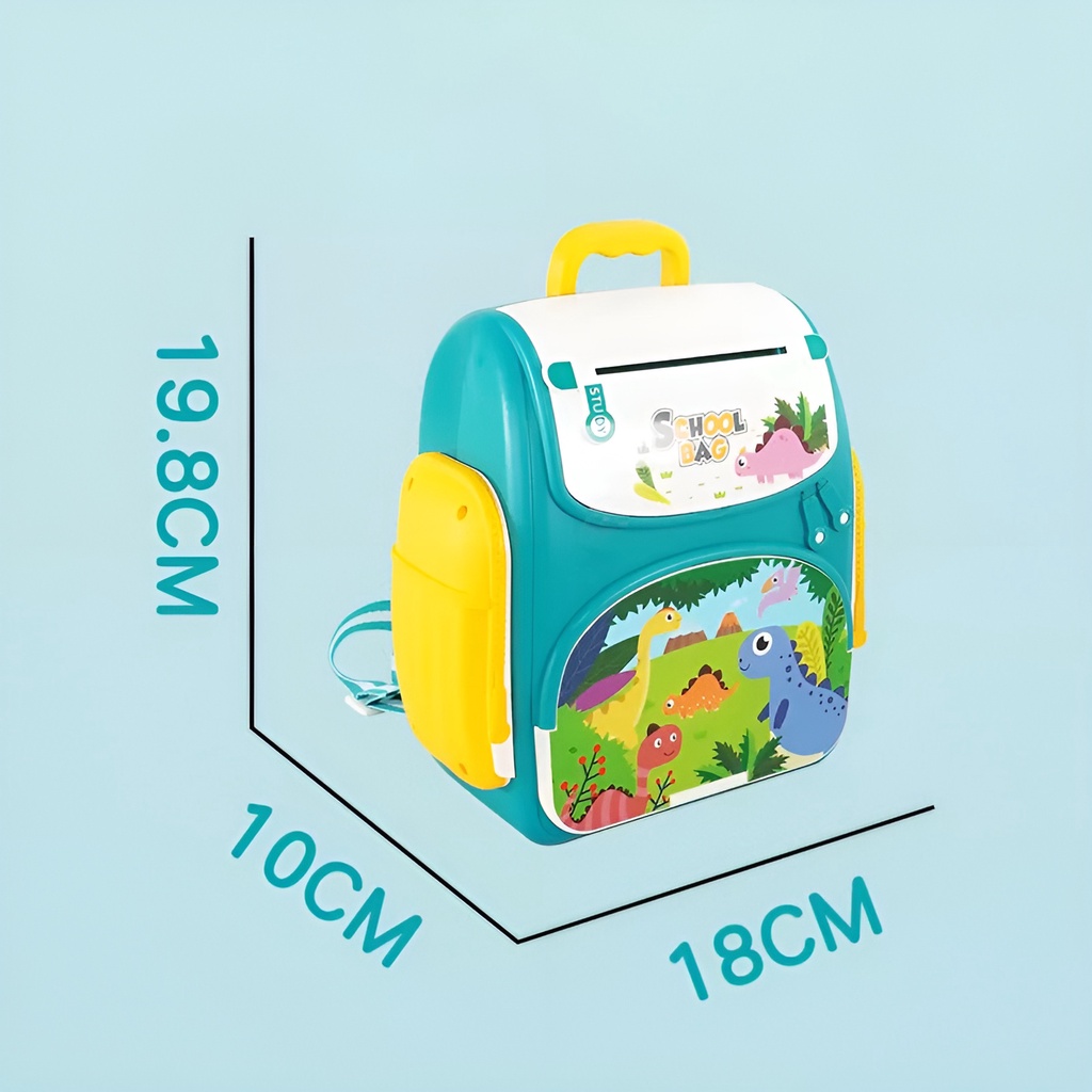 Celengan Tas Ransel Portable | Mainan ATM Anak Perempuan Money Safe Bag | Mainan Edukasi Anak 3-4-5-6-7 Tahun