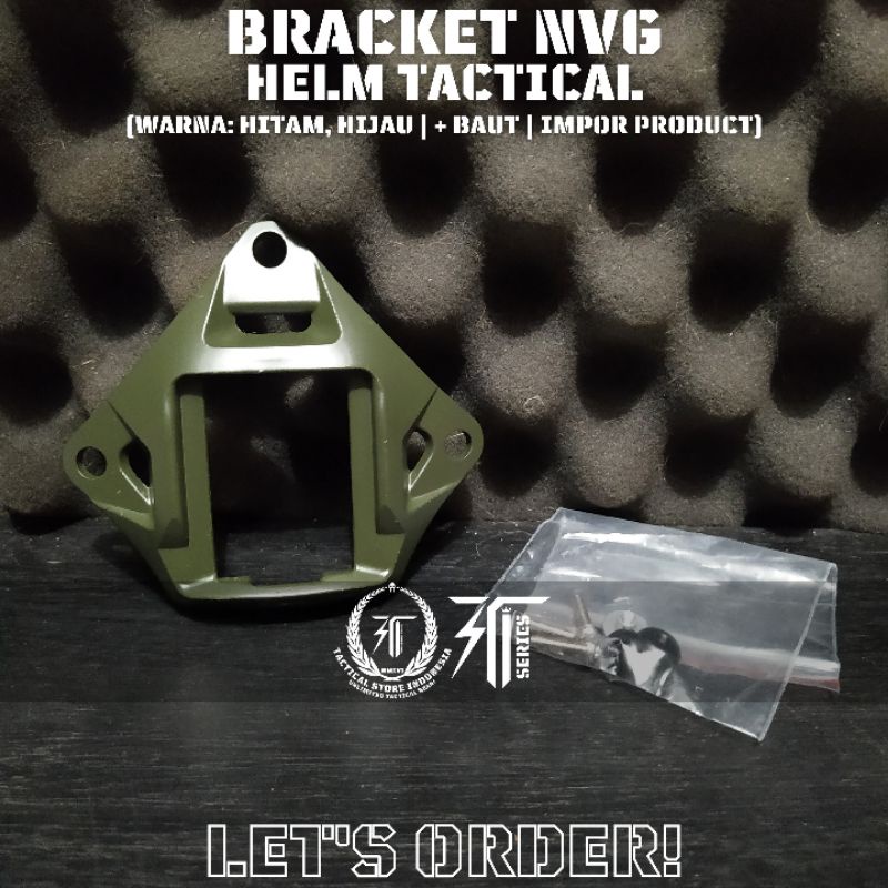 Bracket NVG Helm Tactical Hijau Impor Product - Segitiga Helm Tactical - TSI Series