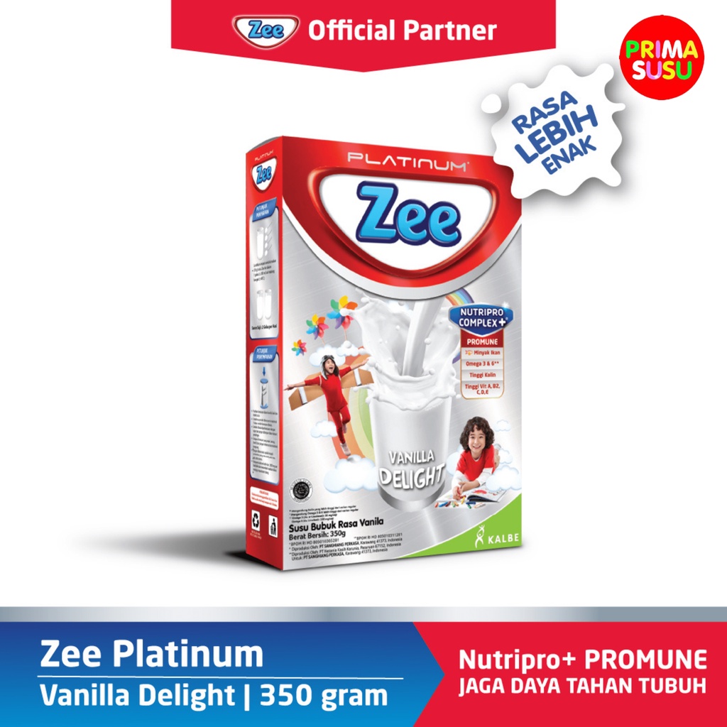 Zee Platinum 350 Gr, Cokelat, Vanila