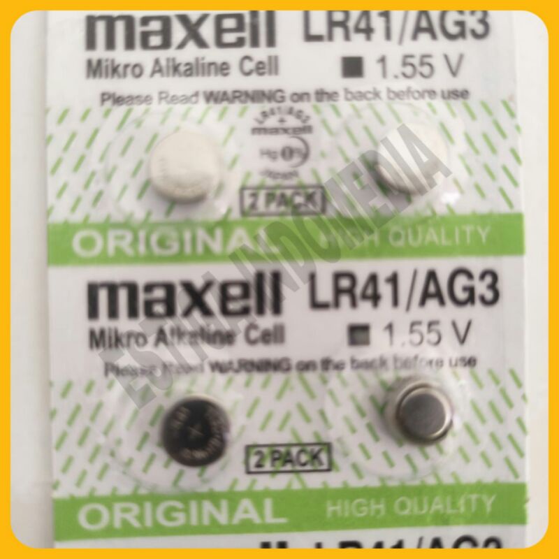 Baterai Jam / Baterai Kancing / Pelampung Pancing LED LR41 / AG3