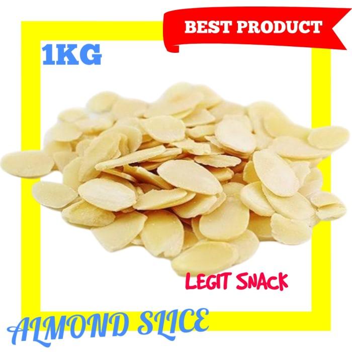 

Almond Slice 1Kg / Kacang Almon Sliced Irisan Potong Mentah (Raw) Best Seller