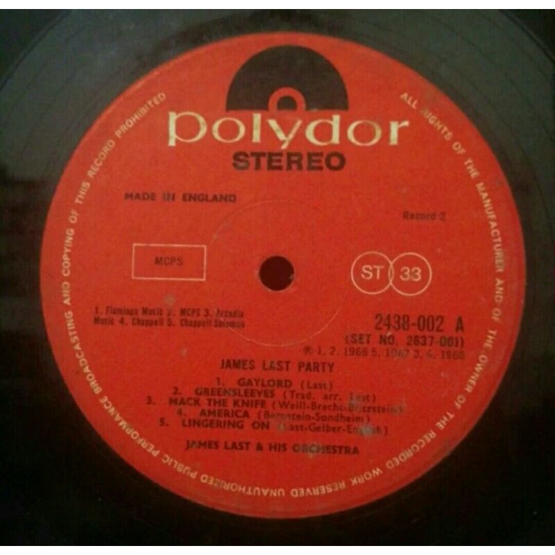 Vinyl Piringan Hitam 12&quot; Gaylord