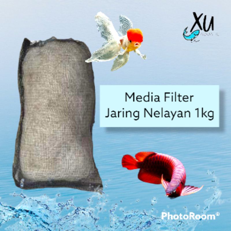JARING BEKAS NELAYAN ISI 1 KG 60 CM X 30 CM MEDIA FILTER KOLAM