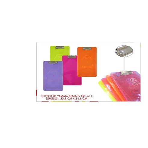 

Papan jalan clipboard Yamata plastik 611 (1 lusin)