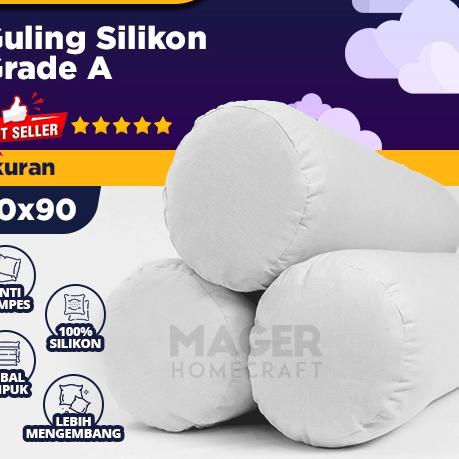 Hadir Terheboh Bantal Tidur Kepala &amp; Guling Silikon 100% Grade A