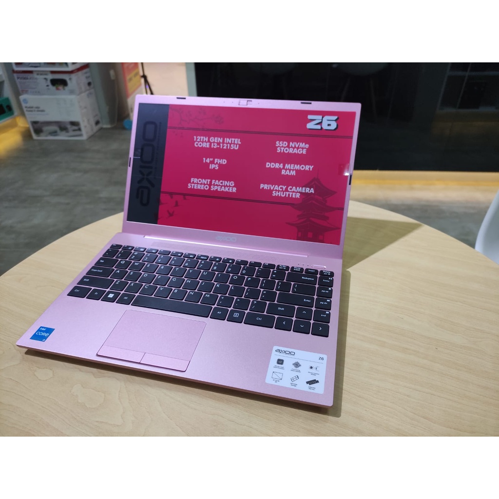 Laptop Axioo Mybook 14 Z6 Intel i3 Gen12 1215U RAM 8GB SSD 256GB FHD IPS Windows 10 Original Terlaris