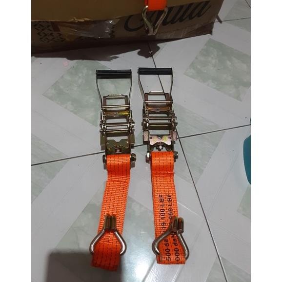 Tdm Kepala Besi Penarik Trek Belt Tali Krek Rachet Tie Down 2 Inch / 5Cm