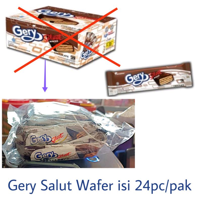 

Gery Saluut Wafer Choc/Hazelnut isi 24bj/pak